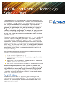 APCON and Riverbed Technology Solution Brief