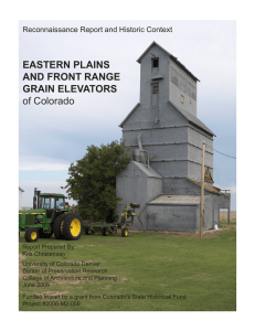Eastern Plains and Front Range Grain Elevators of Colorado