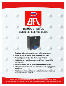 deimos bt kit ul quick reference guide