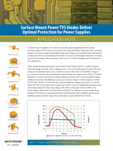 Surface Mount Power TVS Diodes Deliver Optimal