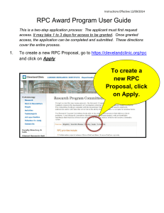 RPC Award Program User Guide