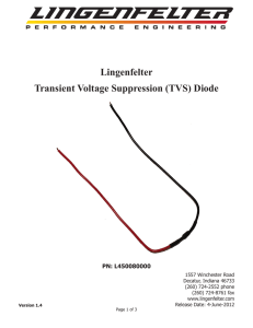 Lingenfelter Transient Voltage Suppression (TVS) Diode