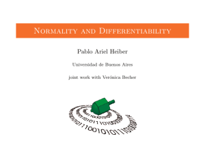 Normality and Differentiability