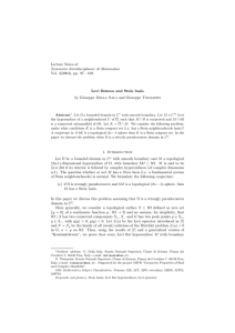 Lecture Notes of Seminario Interdisciplinare di Matematica Vol. 3