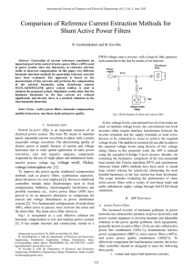 Comparison of Reference Current Extraction Methods for