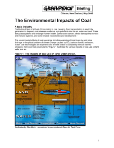 The Environmental Impacts of Coal