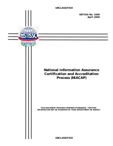 National Information Assurance Certification and