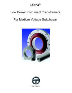 LOPO - Low Power Instrument Transformers