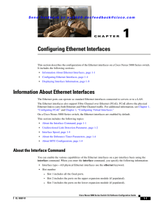 Configuring Ethernet Interfaces