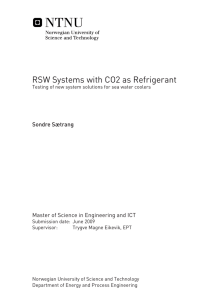 RSW Systems with CO2 as Refrigerant