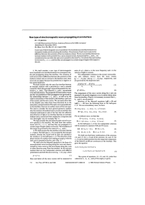 New type of electromagnetic wave propagating at an interface