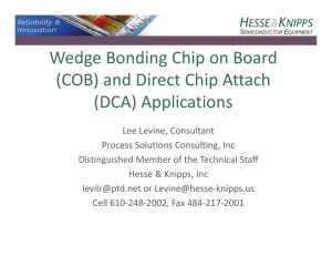 Wedge Bonding Chip on Board