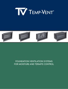 foundation ventilation systems for moisture and termite - Temp-Vent