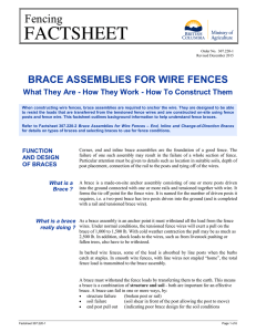 Brace Assemblies for Wire Fences - What They Are, How They Work