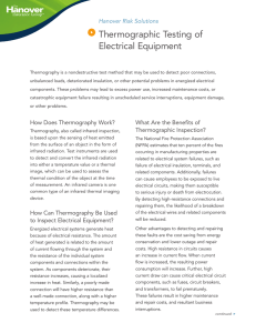Thermographic Testing of Electrical Equipment