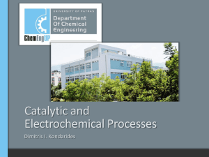 Catalytic and Electrochemical Processes