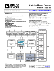 ADSP-CM402F/CM403F/CM407F/CM408F Mixed