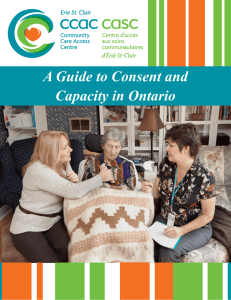 A Guide to Consent and Capacity in Ontario