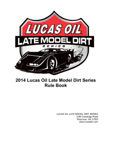 2014 Revised Rule Book - Lucas Oil Late Model Dirt