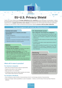 Factsheet – EU-U.S. Privacy Shield