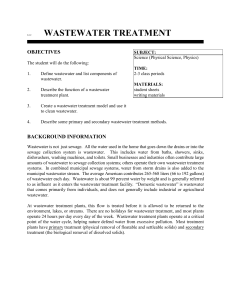wastewater treatment
