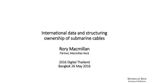 International data and structuring ownership of submarine cables