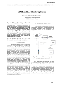 GSM Based LAN Monitoring System