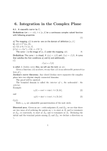 6. Integration in the Complex Plane