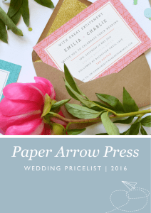 Prices - Paper Arrow Press