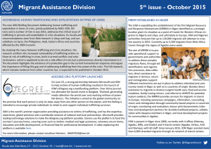Migrant Assistance Division Newsletter, 5th Issue, October 2015