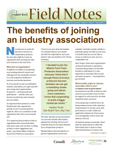 The benefits of joining an industry association