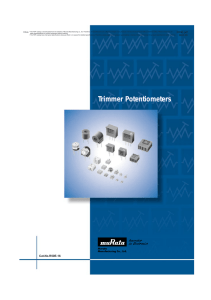 Trimmer Potentiometers