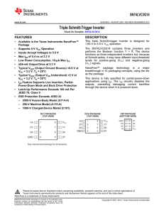 Triple Schmitt-Trigger Inverter, SN74LVC3G14 (Rev. J)