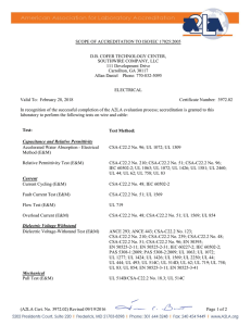 (A2LA Cert. No. 3972.02) Revised 07/18/2015 Page 1 of 2 SCOPE