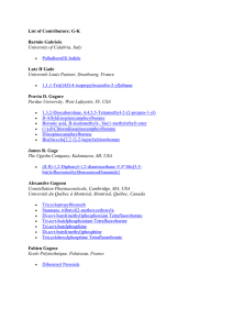 List of Contributors: G-K Bartolo Gabriele University of Calabria, Italy