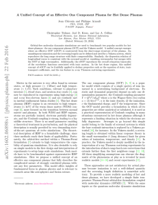 A unified concept of effective one component plasma for hot dense