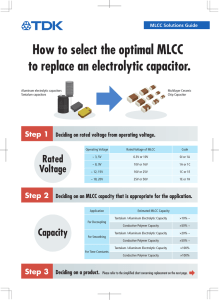 How to select the optimal MLCC to replace an electrolytic capacitor.