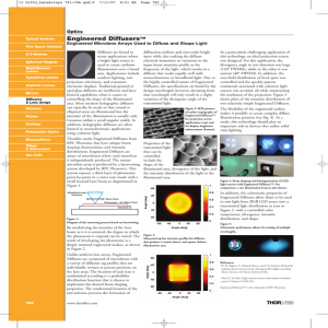 Optical Diffusers Catalog Presentation.