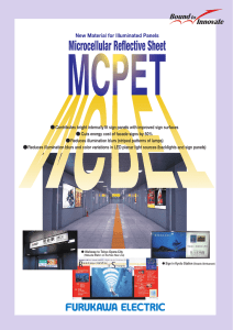 Microcellular Reflective Sheet MCPET (PDF 1.6MB)