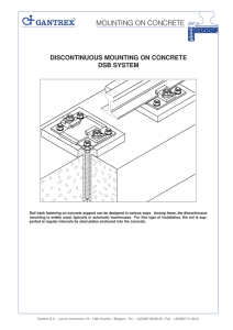 Mounting on Concrete DSB