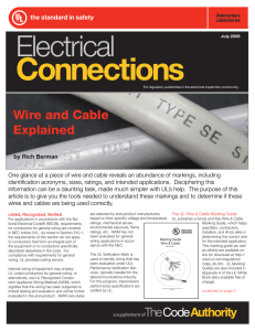 Wire and Cable Explained