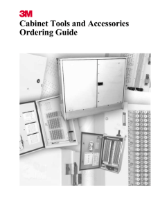 Cabinet Tools and Accessories Ordering Guide
