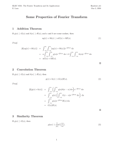 Some Properties of Fourier Transform