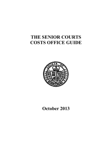 The senior courts costs office guide
