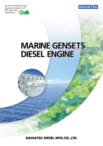 MARINE GENSETS DIESEL ENGINE MARINE GENSETS DIESEL