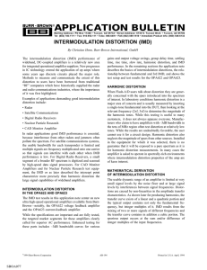 intermodulation distortion (IMD)