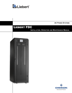 liebert fdc - Emerson Network Power