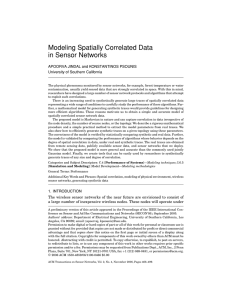 Modeling Spatially Correlated Data in Sensor Networks