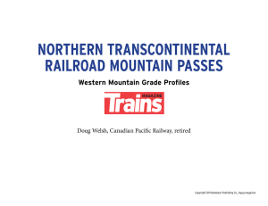 northern transcontinental railroad mountain passes