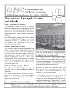 Nonstructural Earthquake Hazards and Schools